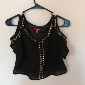 Gold Studded Crop Top